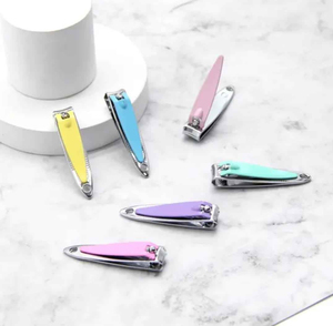Wholesale Manufacturer Macaron Color <b>Nail</b> Clipper Set Carbon Steel Enamel Coated Fingernail Cutter Bulk Everyday Beauty Cares - Product Image 2