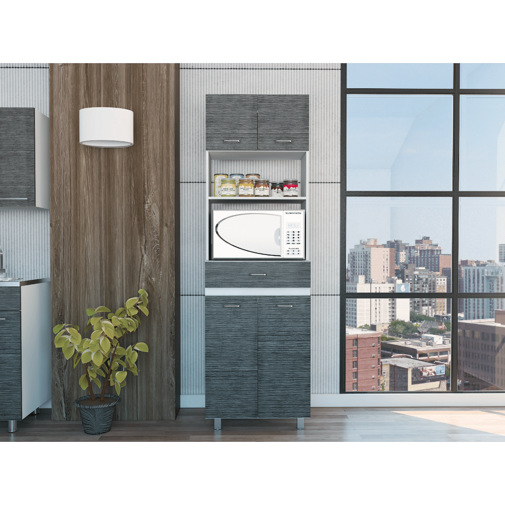 Smokey Oak / White Color