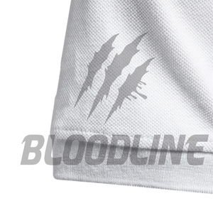 Chemise formelle à manches courtes pour homme Bloodline, en coton Oxford blanc, tricotée, coupe classique - Product Image 6