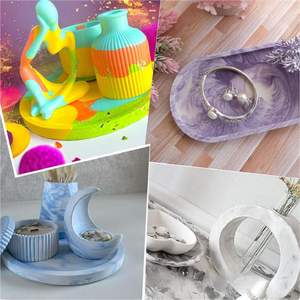 Factory environmentally friendly water-based resin <b>casting</b> <b>powder</b> non-toxic quick-release suitable for resin DIY sculpture molds - Product Image 3