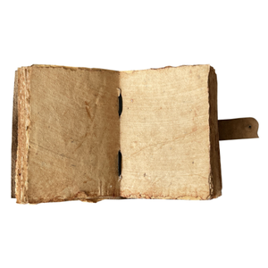 Mini Diario de Cuero Genuino con Grabado de Lobo, 200 Páginas sin Líneas con Borde Decorativo, Regalo con Lápiz para Hombres y Mujeres - Product Image 5