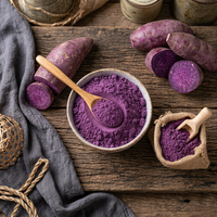 Farine de racine d'ube lyophilisée de qualité supérieure, poudre d'igname violette de qualité alimentaire, goût sucré pour gâteaux, mochi, beignets, desserts 1kg