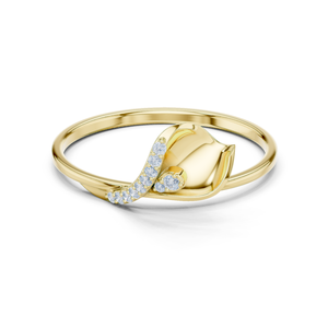 Anillo de Compromiso de Oro Rosa de 14K con Diamante Real de Corte Brillante de 0.10TCW, Romántico, Versátil y Atemporal para Uso Diario de Mujer - Product Image 2