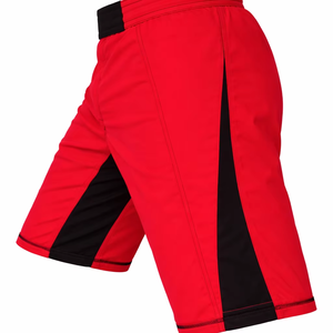 Custom Red Karate Fight <b>Shorts</b> for Unisex OEM BJJ <b>Grappling</b> Training <b>Shorts</b> Manufacturer Stretch 100% Cotton - Product Image 3