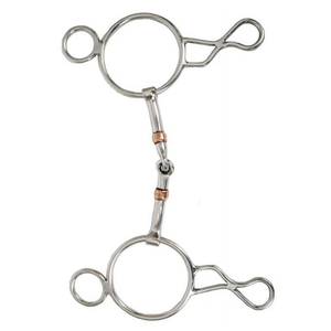 OEM ODM Stainless Steel Wonder Gag Bit 5" Copper Roller Snaffle Mouth Horse Bit for <b>Equestrian</b> Control Comfort - Product Image 2