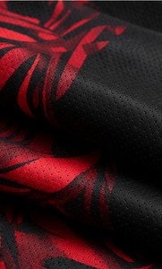 Men’s <b>Custom</b> <b>Compression</b> <b>Shirt</b> Long Sleeve Gym Fitness Rashguard Quick Dry Breathable Sports T <b>Shirt</b> Red Black <b>Design</b> - Product Image 6