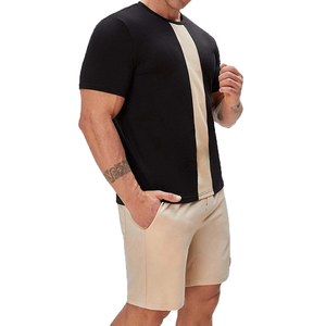 Men Plus Size Short Sleeve T-Shirt Shorts <b>Sets</b> Two-Piece Custom Logo Casual Summer Breathable Quick Dry - Product Image 6