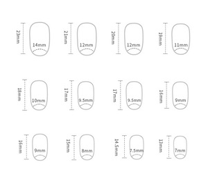 Ongles en ABS de haute qualité, couvrance totale, forme amande, personnalisés, faits main, durables, imprimés et peints à la main, pour salon de manucure - Product Image 6