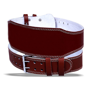 เข็มขัดยกน้ำหนักหนังแท้ ขนาด 4 นิ้ว 6 นิ้ว เข็มขัดออกกำลังกายแบบหนา ปรับได้ รองรับหลัง ผลิตโดยโรงงาน OEM - Product Image 1