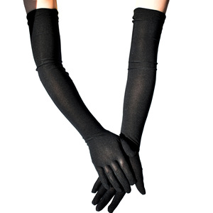 Guantes Elásticos de Seda de Leche de Color Sólido de 57 cm para Mujer, Ideales para Bodas, Fiestas, Discotecas, Bares y Bailes - Product Image 2