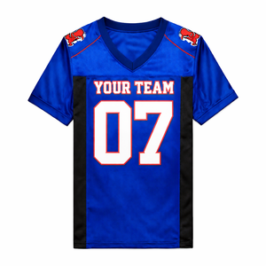 Camiseta de fútbol americano personalizada de poliéster y malla, uniforme deportivo para equipos - Product Image 1