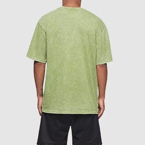 เสื้อยืดผู้ชายลายพิมพ์โลโก้สั่งทำยอดนิยม ลุคเท่ห์ทันสมัย เสื้อยืดผู้ชายแบบฟอกสี - Product Image 2