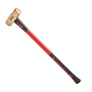 Marteau en laiton de 2 kg de qualité supérieure, manche en fibre de verre ou en bois, sans étincelles, robuste, outil industriel pour atelier automobile - Product Image 2