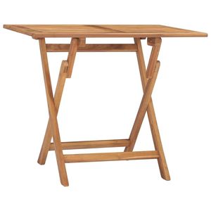Table de repas d'extérieur fabriquée à la main en teck durable - Product Image 1
