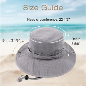 Sombrero de Pescador de Ala Ancha con Bordado Personalizado, Protección UV, para Viajes al Aire Libre, Casual, Moda Urbana - Product Image 6
