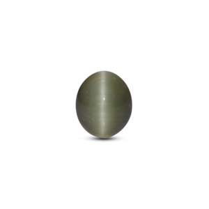 Natural Oval Catseye Gemstone 4.7 Carat Loose Stone for Fine Jewelry - Product Image 1