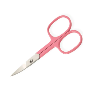 Tegra Surgical Pink Handle Stainless Steel Blades Right-Handed Durable 4" Manicure Pedicure Cuticle Nail Cutting Shears - Product Image 3