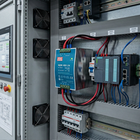 Alimentation électrique Mean Well à expédition rapide, alimentation industrielle DC 48V 480W sur rail DIN NDR-480-48, pièces d'origine taïwanaises à 100%