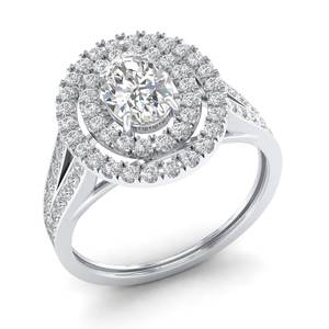 Bague de fiançailles REYES GRA certifiée en argent sterling 925, coupe ovale, 1,35 carat, moissanite, bijoux fins, cadeau d'anniversaire pour elle - Product Image 2