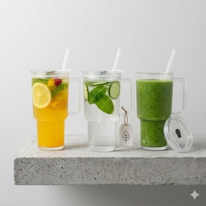 Nuevo Vaso Deportivo Ecológico de Tritán de 650 ml en Morado, Azul, Rosa y Gris para Beber Directamente, con Aroma a Frutas - Product Image 4