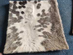 Natural Cowhide <b>Leather</b> Cushion <b>Cover</b> Pillow <b>Cover</b> Cow Hair on <b>Leather</b> Cushion <b>Cover</b> - Product Image 5