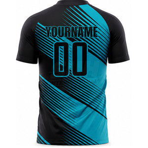 เสื้อฟุตบอลแบบขายส่งสั่งทำได้ตามต้องการ สำหรับทุกเพศ ระบายอากาศได้ดี สวมใส่สบาย แบบซับลิเมชั่น พร้อมสกรีนชื่อและหมายเลขทีมตามสั่ง - Product Image 2