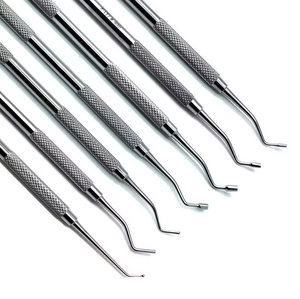 7 Pièces Instruments de Restauration Dentaire Manuels en Acier Inoxydable pour Composite et Amalgame, Compensateurs et Polisseurs pour Obturations, Classe I - Product Image 4