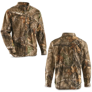 Chemise de chasse unisexe GRACE SIGN en softshell d'hiver, séchage rapide, manches longues, camouflage cerf, coupe ajustée pour la chasse en montagne - Product Image 1