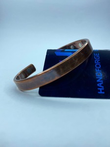 Artisan Handcrafted Gold Plated Brass Cuff <b>Bracelet</b> with Antique Finish Vintage Style Magnet <b>Healing</b> Unisex - Product Image 1