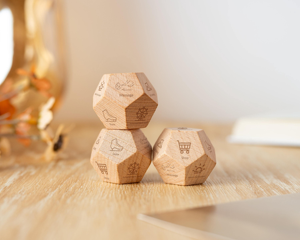 Dés en bois sculptés de haute précision, polyédriques, pour jeux de rôle D&D, équipement de jeu de table - Product Image 2