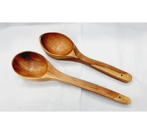 Juego de Utensilios de Cocina de Madera 100% Natural, Cucharas de Madera para Servir, Juego de Utensilios Antiadherentes para Cocina - Product Image 1