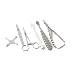 Juego de Herramientas de Ortodoncia, 6 Piezas: Alicates para Colocar Ligaduras Elásticas, <span class=keywords><strong>Pinzas</strong></span> para Sujetar y Retirar Brackets, Empujador de Bandas - Product Image 1