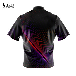 Custom Retro Team Men <b>Bowling</b> Jersey Quick Dry Short Sleeve Camisetas for Adults Digital Printing Sublimated - Product Image 2