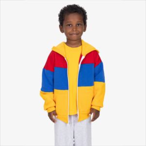 Fabricante de Ropa Personalizada OEM ODM, Sudadera con Capucha para Niños, Diseño a Rayas, Muestra de Fábrica, Proveedor Mayorista para Marcas, Sudadera Infantil - Product Image 4