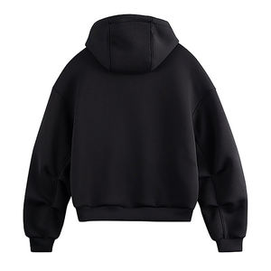 Men Gray Zip Hoodies Heavyweight Oversized Zip up Hoodie Custom Double Zipper Hoodie - Product Image 2