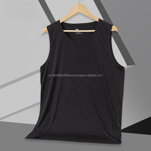 เสื้อกล้ามออกกำลังกายผู้ชายคุณภาพสูงขายส่ง ผ้าฝ้าย 100% ทรงโอเวอร์ไซส์ แบบถัก ตัดเย็บ - Product Image 1