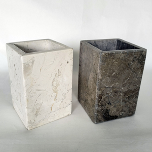 Porte-cuillères et couverts rond en marbre naturel pour la décoration du comptoir de cuisine - Product Image 6