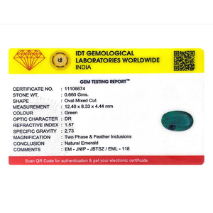 Natural Zambian Emerald 3.3 Carat Loose Gemstone for Fine Jewelry - Product Image 4