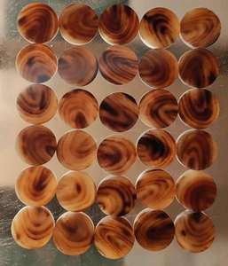 Boutons en corne naturelle écologiques faits à la main TIMELESS CRAFT, épaisseur 5mm-5.50mm, taille personnalisée, couture moderne DIY - Product Image 4