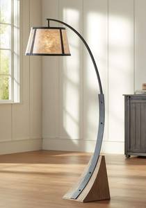 Lámpara de Pie Moderna de Hierro con Pantalla de Tela Negra, LED de Alto Brillo CRI 80, Luz Blanca Cálida Suave, Base E26/E27, Altura Ajustable, para Hotel - Product Image 2