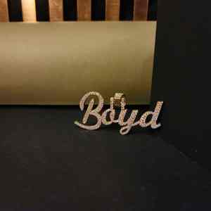 Hip Hop Lab Grown Diamond <b>Brass</b> BAYD Pendant Stainless Steel 3CT for Every Occasion and Gift - Product Image 3