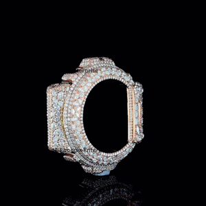 Luxury <b>Iced</b> <b>Out</b> Case Moissanite Diamond Custom Bezel Gold Plated Hip Hop Case Jewelry - Product Image 5