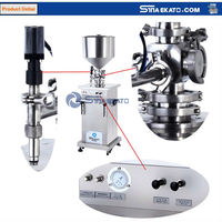 Machine de remplissage semi-automatique verticale TVF à haute précision, entraînée par moteur pneumatique, pour liquides et poudres, idéale pour les cosmétiques et les boissons - Offre Spéciale