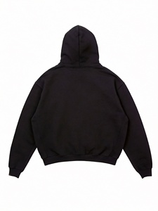 Sweat-shirt à capuche oversize délavé style urbain pour homme, streetwear, logo personnalisé, vintage, 100% coton molletonné, hiver, décontracté - Product Image 2