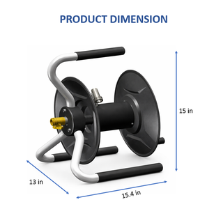 75-ft Steel Portable Hose Reel with Steel Stand, Hybrid Polymer for Industrial Automotive Portable Lightweight Design ODGGAD002 - Product Image 3