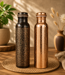 Copper <b>Water</b> <b>Bottle</b> with Classic Design <b>Large</b> Capacity Portable Travel Drinkware for Office Use - Product Image 5
