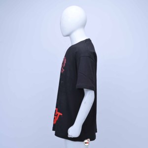 Camiseta de Algodón Negra para Hombre con Estampado Detroit Grit Rose, Cuello Redondo, Manga Corta, Estilo Casual Urbano, Ajuste Jersey, con Logotipo y Diseño Personalizados - Product Image 3