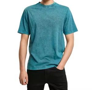 Camiseta cómoda y ajustable con hombros caídos, transpirable, a bajo precio, de uso casual, fácil de llevar, para hombre, con logo personalizado. - Product Image 3