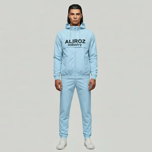 ALIROZ INDUSTRY Survêtement coupe-vent solide respirant personnalisé pour le sport, service OEM - Product Image 1