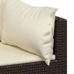 Ensemble de salon de jardin en marron et blanc crème pour usage extérieur - Product Image 6